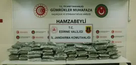 Edirne'de 105,2 kilogram uyuşturucu ele geçirildi
