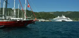 Lüks yat "Lady Moura" Marmaris'te