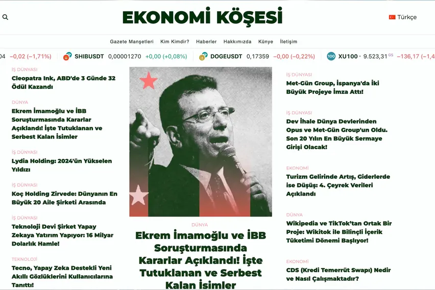 Ekonomi Köşesi Yayın Hayatına Başladı: Ekonomi Haberciliğine Yeni Dönem Ekonomi Köşesi Yayın Hayatına Başladı: Ekonomi Haberciliğine Yeni Dönem