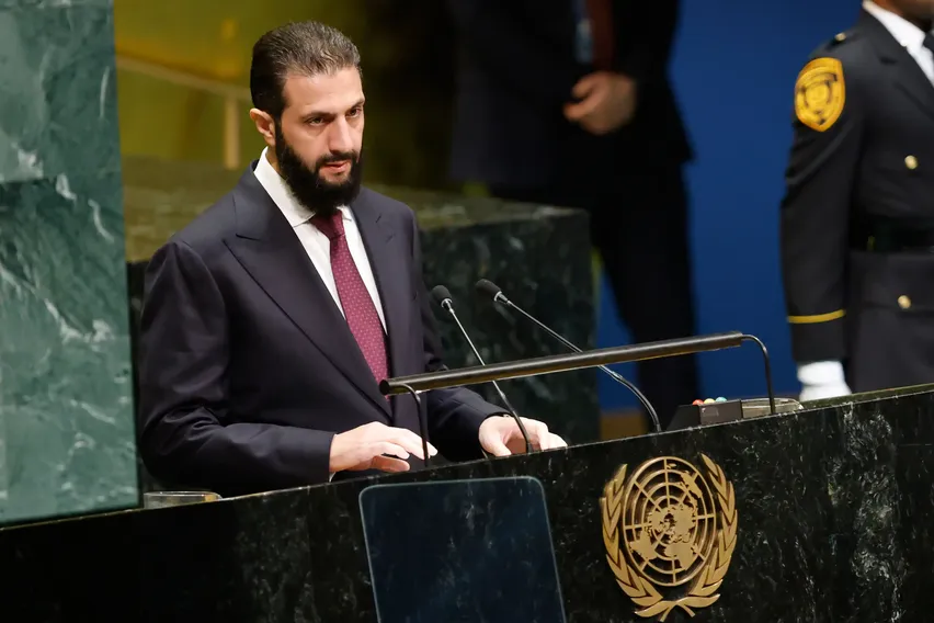 El Presidente Sirio Ahmed al Sharaa, Ante la Asamblea General de la ONU: "la Seguridad de la Región Tiene Que Empezar en Damasco"