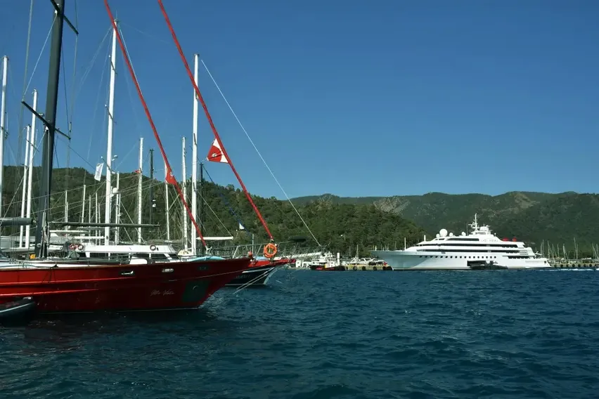Lüks yat "Lady Moura" Marmaris'te