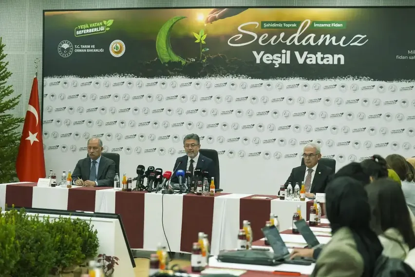 Tarım ve Orman Bakanı Yumaklı, Yeşil Vatan Seferberliği'nin detaylarını paylaştı: Tarım ve Orman Bakanı Yumaklı, Yeşil Vatan Seferberliği'nin detaylarını paylaştı: