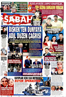 SABAH 2 Eylül 2026 Gazete Manşeti Küçük