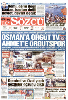 SÖZCÜ 2 Eylül 2026 Gazete Manşeti Küçük