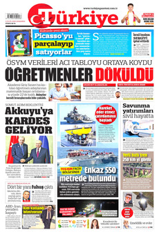 TÜRKİYE GAZETESİ 2 Eylül 2026 Gazete Manşeti Küçük