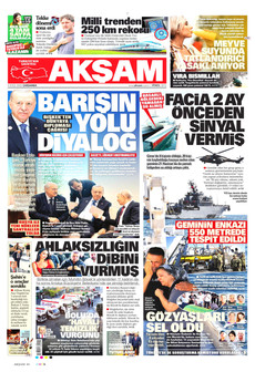 AKŞAM 2 Eylül 2026 Gazete Manşeti Küçük