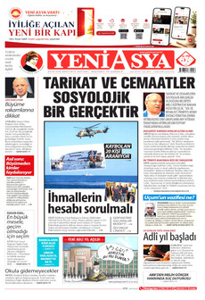 YENİ ASYA 2 Eylül 2026 Gazete Manşeti Küçük