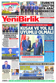 YENİBİRLİK 2 Eylül 2026 Gazete Manşeti Küçük