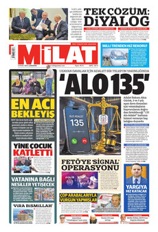 MİLAT 2 Eylül 2026 Gazete Manşeti Küçük